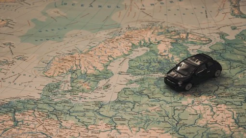 Mapa con coche